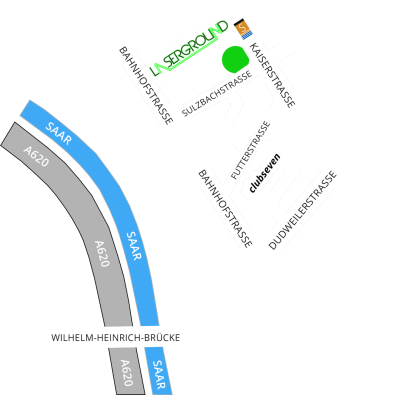 Karte zu Laserground Saarbrücken